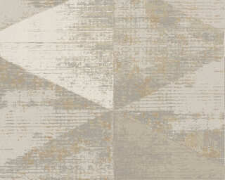 A.S. Création papier peint intissé «Graphique, beige, cuivre, doré, gris» 383533
