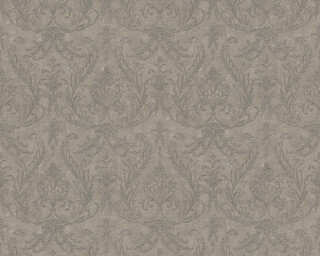 A.S. Création satin wallpaper «Baroque, Beige, Brown, Metallic, Silver» 383812