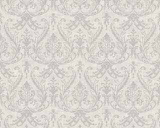 A.S. Création non-woven wallpaper «Baroque, Grey, Metallic, Silver, White» 383813