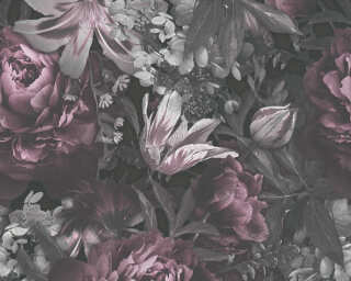 A.S. Création флизелин «Флора, Розовые, Серыe, Черные» 385093