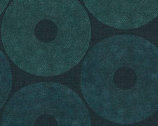 Livingwalls papier peint intissé «Graphique, bleu, turquoise, vert» 385244