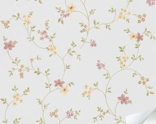 A.S. Création self-adhesive wallpaper «Beige, Green, Pink» 385621