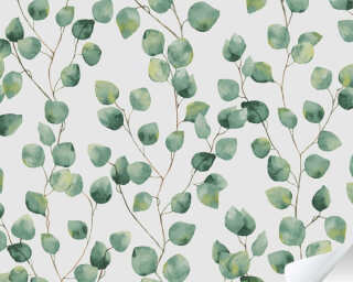 A.S. Création self-adhesive wallpaper «Floral, Green, White» 385661