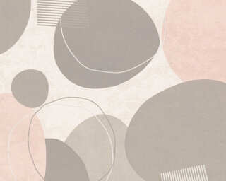 A.S. Création non-woven wallpaper «Graphics, Beige, Cream, Grey, Taupe» 385952