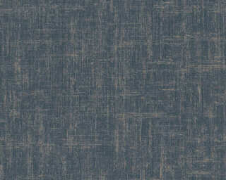 A.S. Création non-woven wallpaper «Uni, Blue, Gold, Metallic» 385962