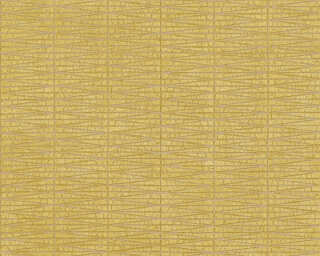 Livingwalls non-woven wallpaper «Cottage, Gold, Metallic, Yellow» 385974