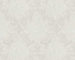 A.S. Création satin wallpaper «Ornament, Beige, Grey, Metallic, Taupe» 386731