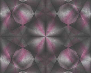 A.S. Création non-woven wallpaper «Graphics, 3D, Black, Grey, Purple, Silver» 386921