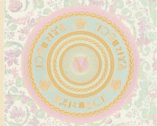 Versace Home Satintapete «Barock, Bunt, Creme, Gold, Metallics» 387052