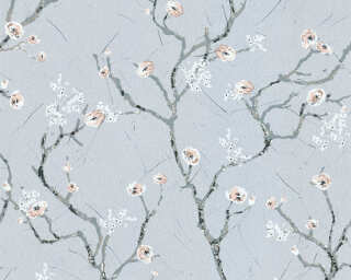 A.S. Création non-woven wallpaper «Floral, Colorful, Grey» 387391