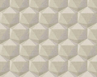 Private Walls non-woven wallpaper «Graphics, Beige, Cream, Grey» 387485