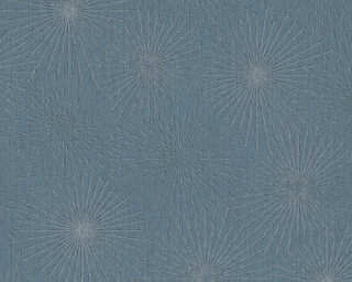 A.S. Création non-woven wallpaper «Blue, Metallic, Silver» 388182