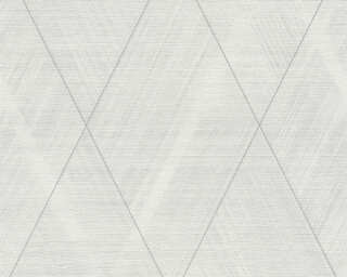 A.S. Création non-woven wallpaper «Graphics, 3D, Grey, Metallic, Silver, White» 388243