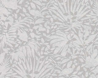 A.S. Création non-woven wallpaper «Floral, Grey, Metallic, Silver» 388312