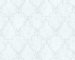 A.S. Création non-woven wallpaper «Ornament, Grey, Metallic, Silver, White» 388481