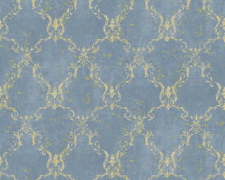 A.S. Création non-woven wallpaper «Ornament, Blue, Gold, Green, Metallic» 388485