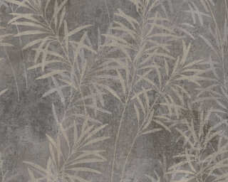 A.S. Création non-woven wallpaper «Cottage, Floral, Brown, Grey, Metallic, Silver» 389191