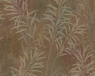 A.S. Création non-woven wallpaper «Cottage, Floral, Beige, Brown, Copper, Metallic» 389192