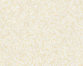 A.S. Création papier peint intissé «Maison, Floral, beige, crème, jaune» 389204