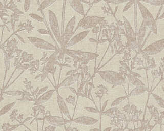 A.S. Création non-woven wallpaper «Floral, Beige, Brown, Yellow» 389242