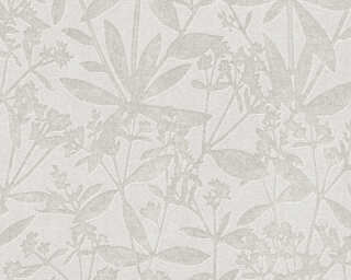 A.S. Création non-woven wallpaper «Floral, Beige, Cream, Grey, Taupe» 389243
