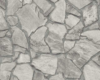 A.S. Création non-woven wallpaper «Stone, Grey» 389336
