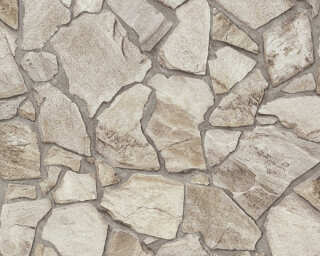 A.S. Création non-woven wallpaper «Stone, Beige, Cream, Grey, Taupe» 389343