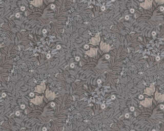 Architects Paper non-woven wallpaper «Baroque, Floral, Beige, Brown, Grey» 390573
