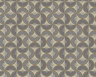 Architects Paper non-woven wallpaper «Baroque, Brown, Grey, Yellow» 390613