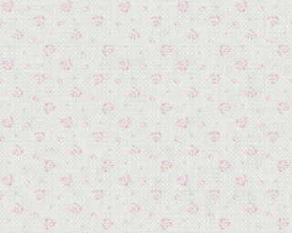A.S. Création non-woven wallpaper «Cottage, Floral, Cream, Grey, Pink» 390672