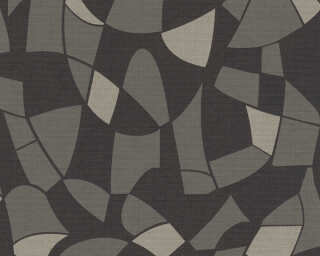 A.S. Création papier peint intissé «Graphique, beige, gris, noir, taupe» 390934