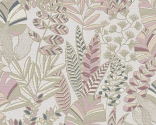 A.S. Création non-woven wallpaper «Floral, Blue, Cream, Green, Pink» 390954