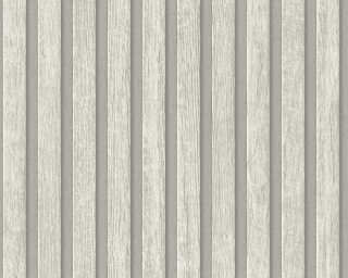 A.S. Création non-woven wallpaper «Wood, Grey» 391095
