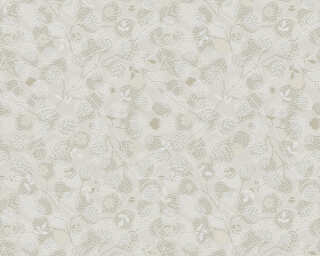 Livingwalls non-woven wallpaper «Floral, Beige, Cream, White» 391112