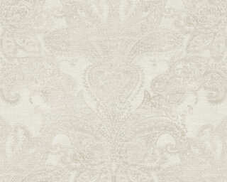 Livingwalls non-woven wallpaper «Baroque, Cream, White» 391193
