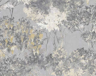 Architects Paper papier peint intissé «Floral, beige, blanc, gris» 391734