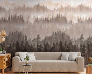 Livingwalls non-woven wallpaper «Beige, Cream, White» 391812