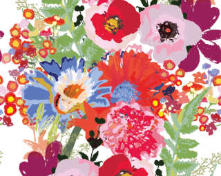 Livingwalls papier peint intissé «Floral, multicolore» 392071