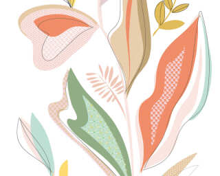 Livingwalls papier peint intissé «Floral, multicolore» 392111