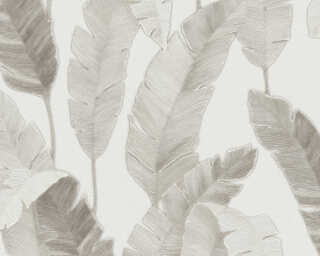 Livingwalls papier peint intissé «Floral, beige, blanc, crème, taupe» 392185