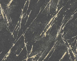 A.S. Création non-woven wallpaper «Stone, Black, Gold, Grey, Metallic» 393362