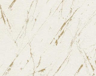 A.S. Création non-woven wallpaper «Stone, Beige, Cream, Gold, Metallic» 393364