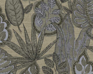 A.S. Création non-woven wallpaper «Floral, Beige, Black, Brown, Grey» 393465