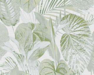 A.S. Création non-woven wallpaper «Floral, Gold, Green, Grey, Metallic» 393554