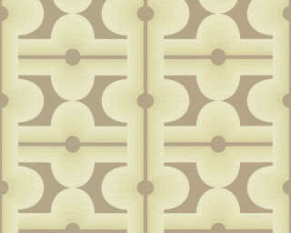 A.S. Création non-woven wallpaper «Graphics, Brown, Green» 395333