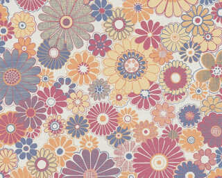 A.S. Création papier peint intissé «Floral, multicolore» 395354