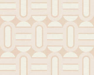 A.S. Création non-woven wallpaper «Graphics, Beige, Pink, White» 395365