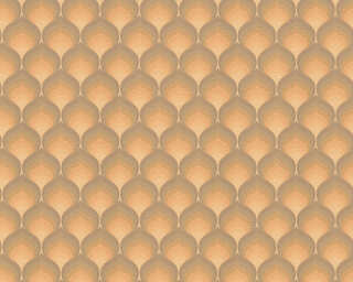 A.S. Création non-woven wallpaper «Graphics, Brown, Orange, Yellow» 395384