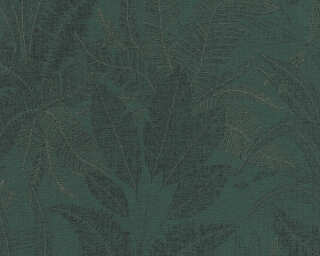 Livingwalls papier peint intissé «Floral, bronze, métallique, vert» 396543