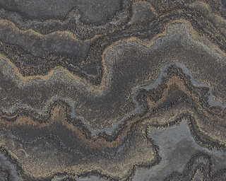 Livingwalls satin wallpaper «Stone, Black, Copper, Gold, Grey» 396594